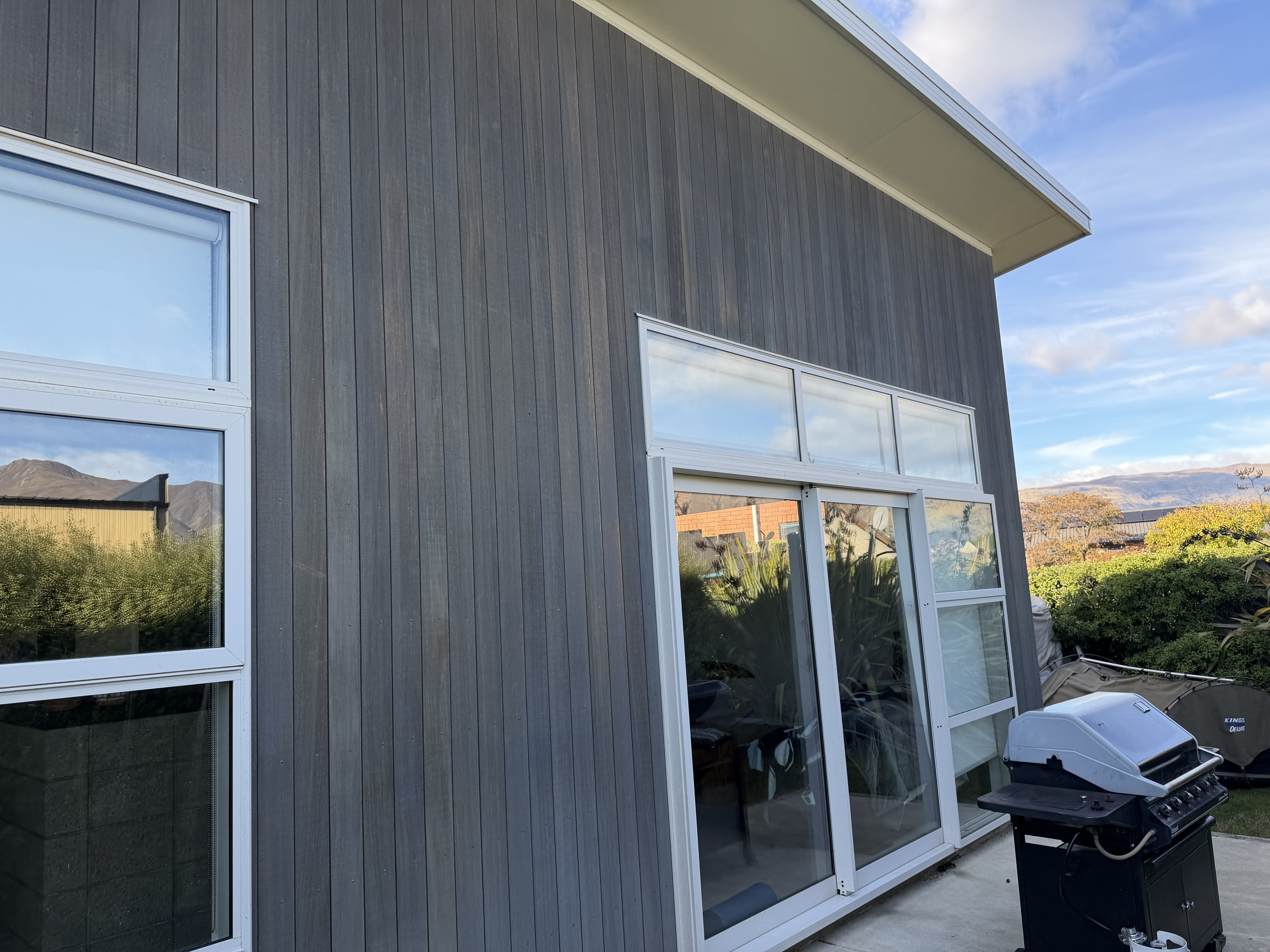 Cedar Refresh & Garage Door Repaint, Wānaka - Before 3: Side Of House Before