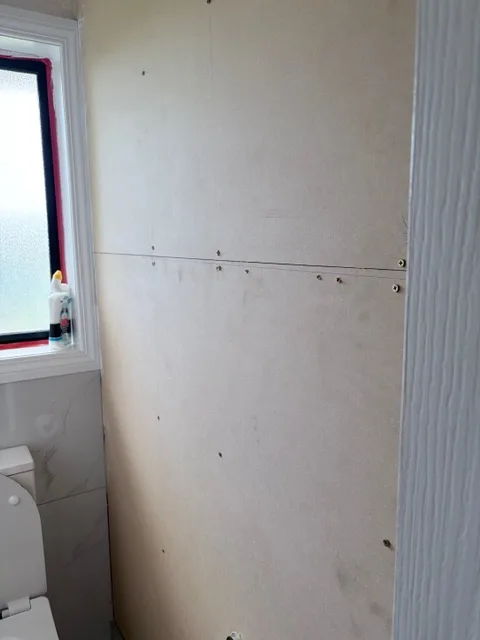 Bathroom Plastering, Gib Stopping and Wallpaper Installation in Cromwell - Before 4: Bathroom Before Wallpaper Cromwell 3