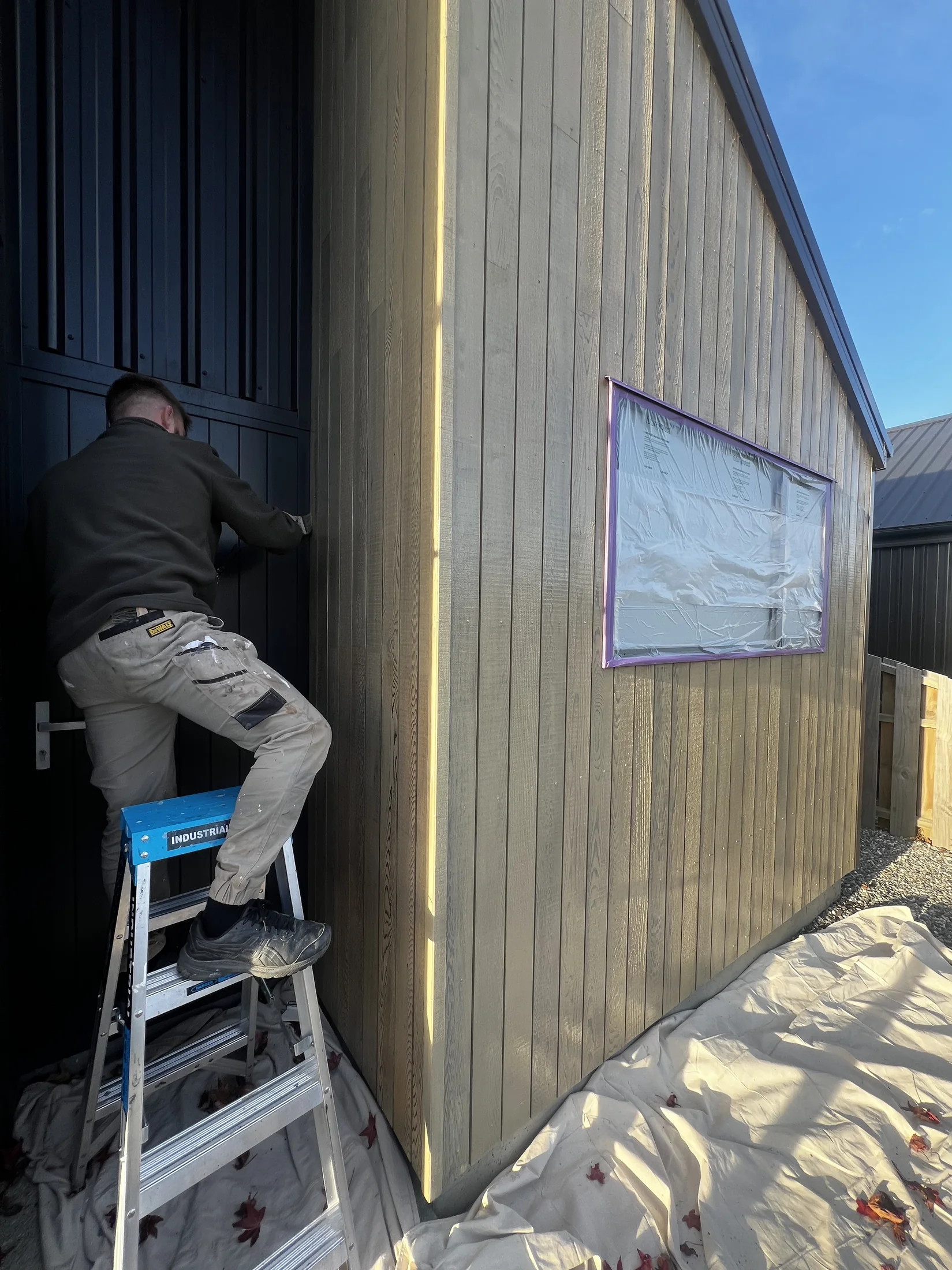 Cedar Oil Refresh in Northlake, Wānaka - Process 3: Cedar Oil Stain Application Detail Northlake Wanaka