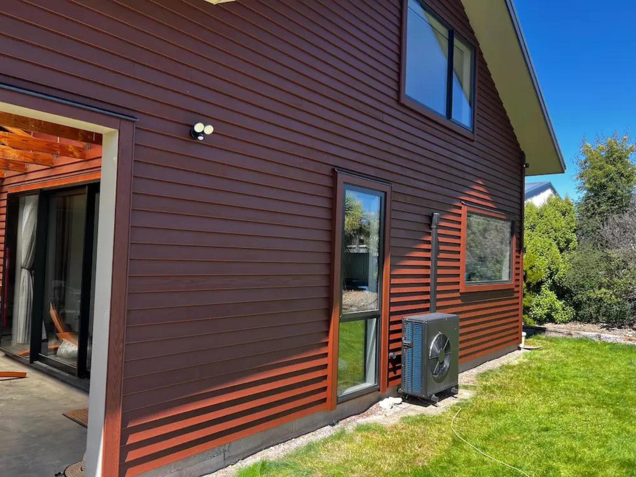 Cedar Refresh in Lake Hawea - After 1: Cedar Cladding Side Elevation Completed Lake Hawea