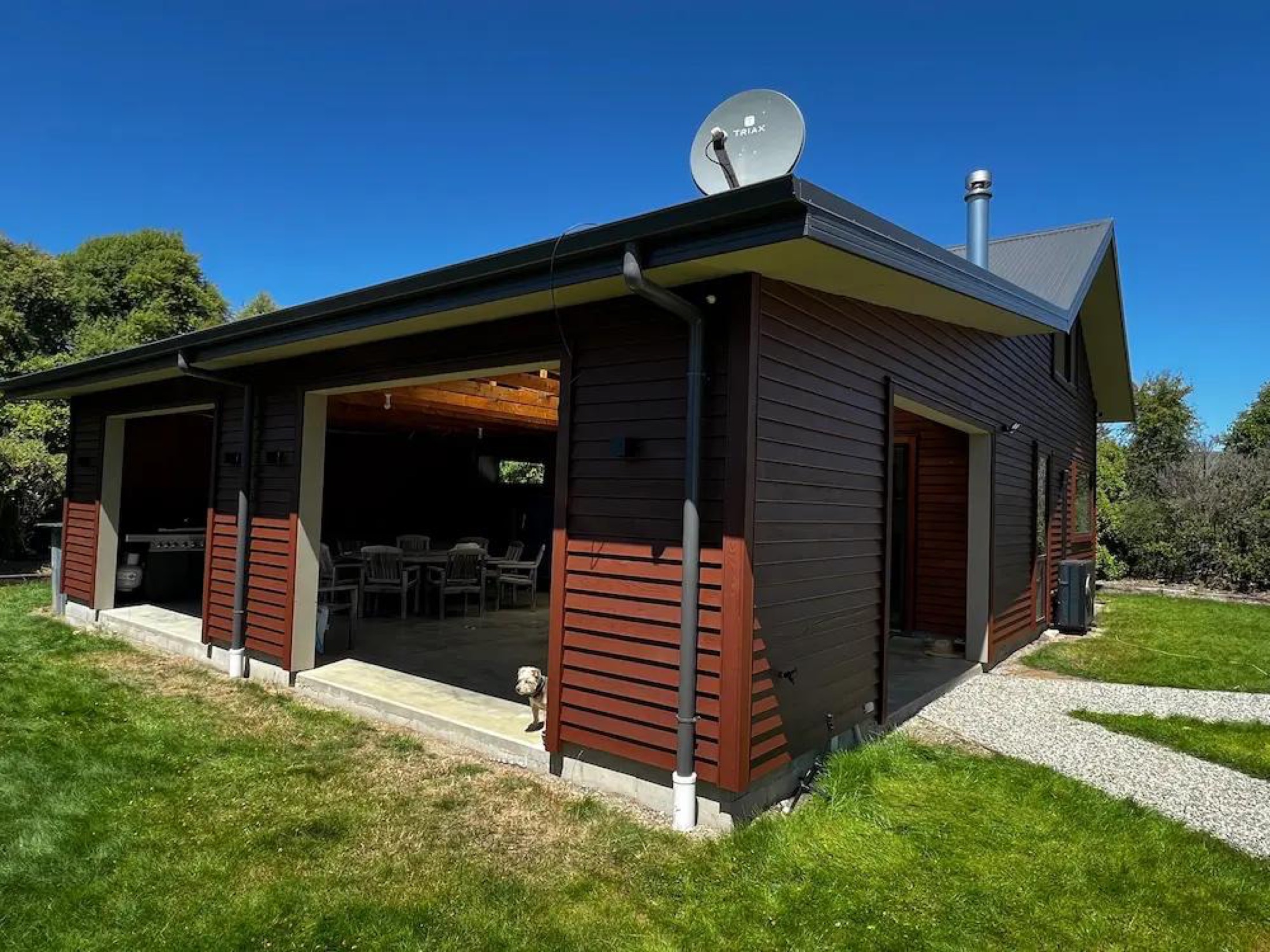 Cedar Refresh in Lake Hawea - After 3: Cedar Outdoor Living Area Restained Lake Hawea