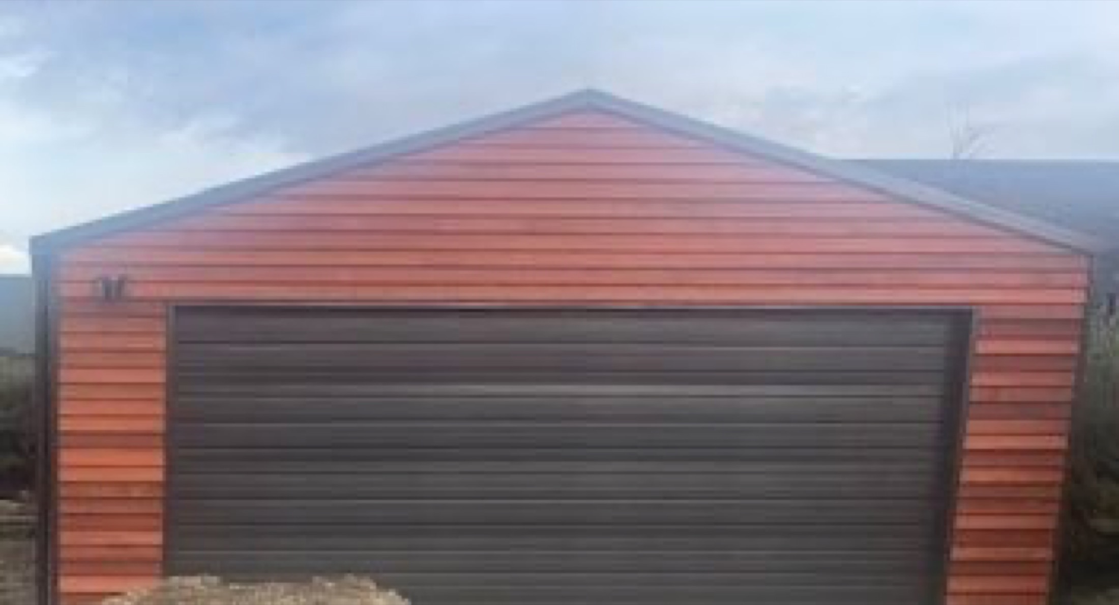 Cedar Refresh in Lake Hawea - Before 1: Cedar Garage Before Restain Lake Hawea