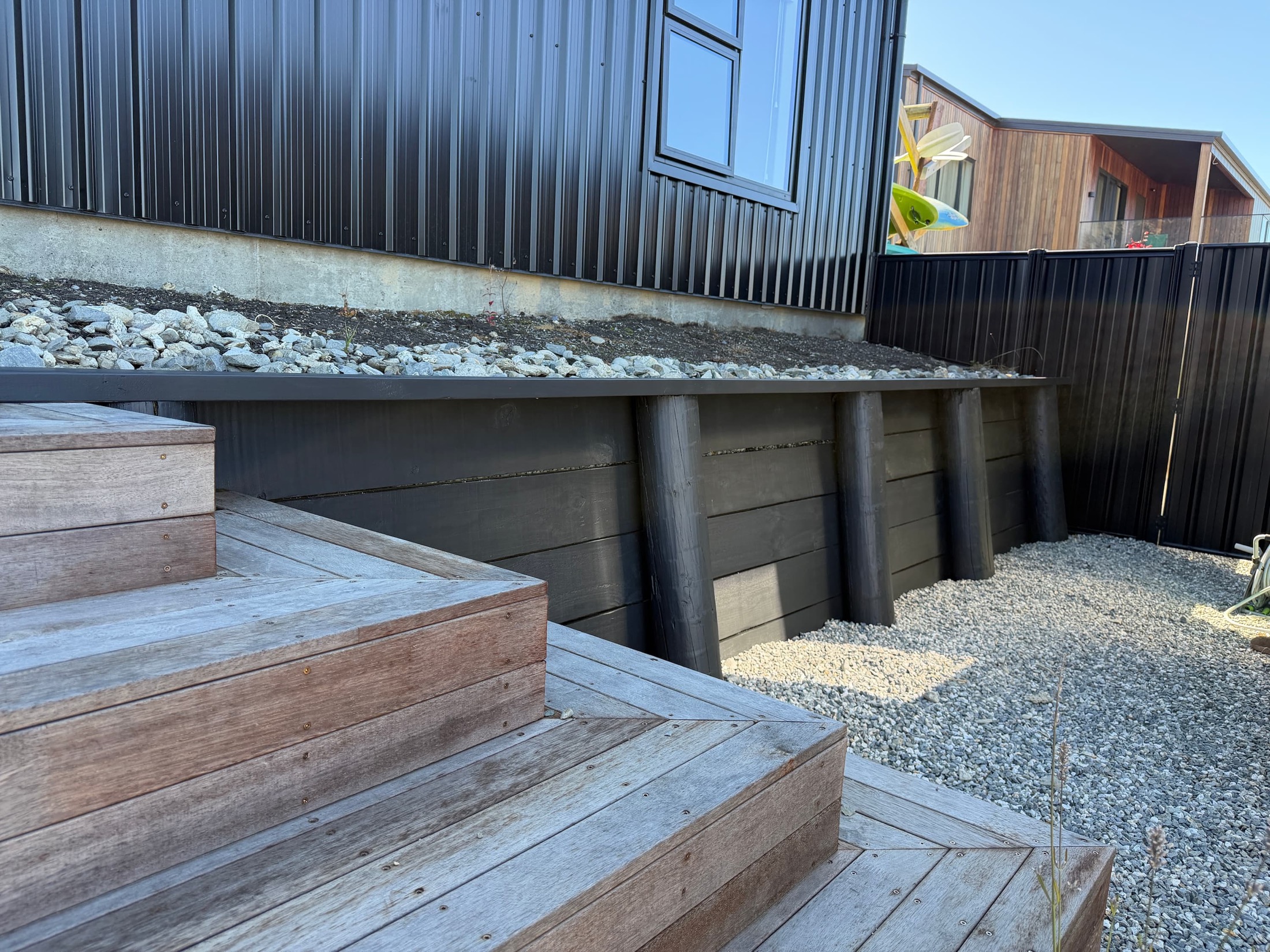 Retaining Wall Repaint in Lake Hawea